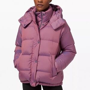 Lululemon Wunder Puff Jacket in Heathered Plumful